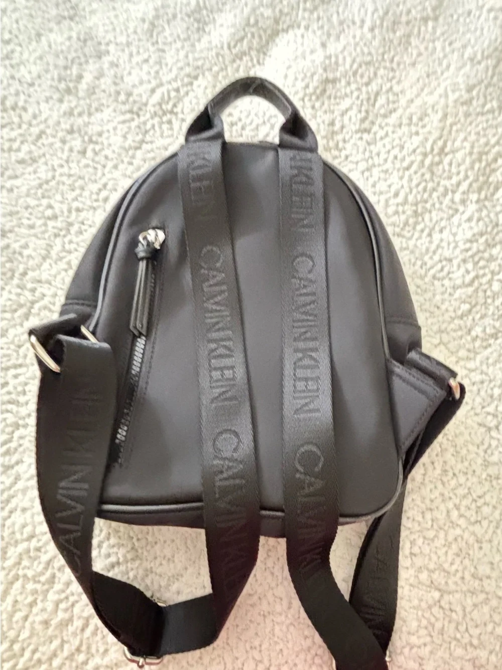 Calvin Klein Black Mini Backpack with Logo